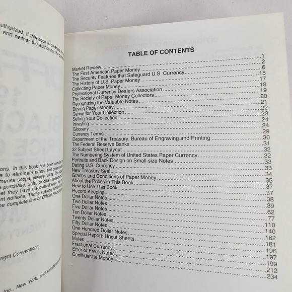 Official 1995 Blackbook Price‎ Guide US Paper Money 27th Edition Collectibles - Picture 4 of 9